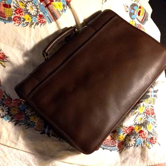 Kani Leather Trio Compartment Briefcase - Picture 5 of 10